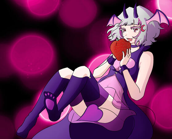 Red moon Anyu with strawberry